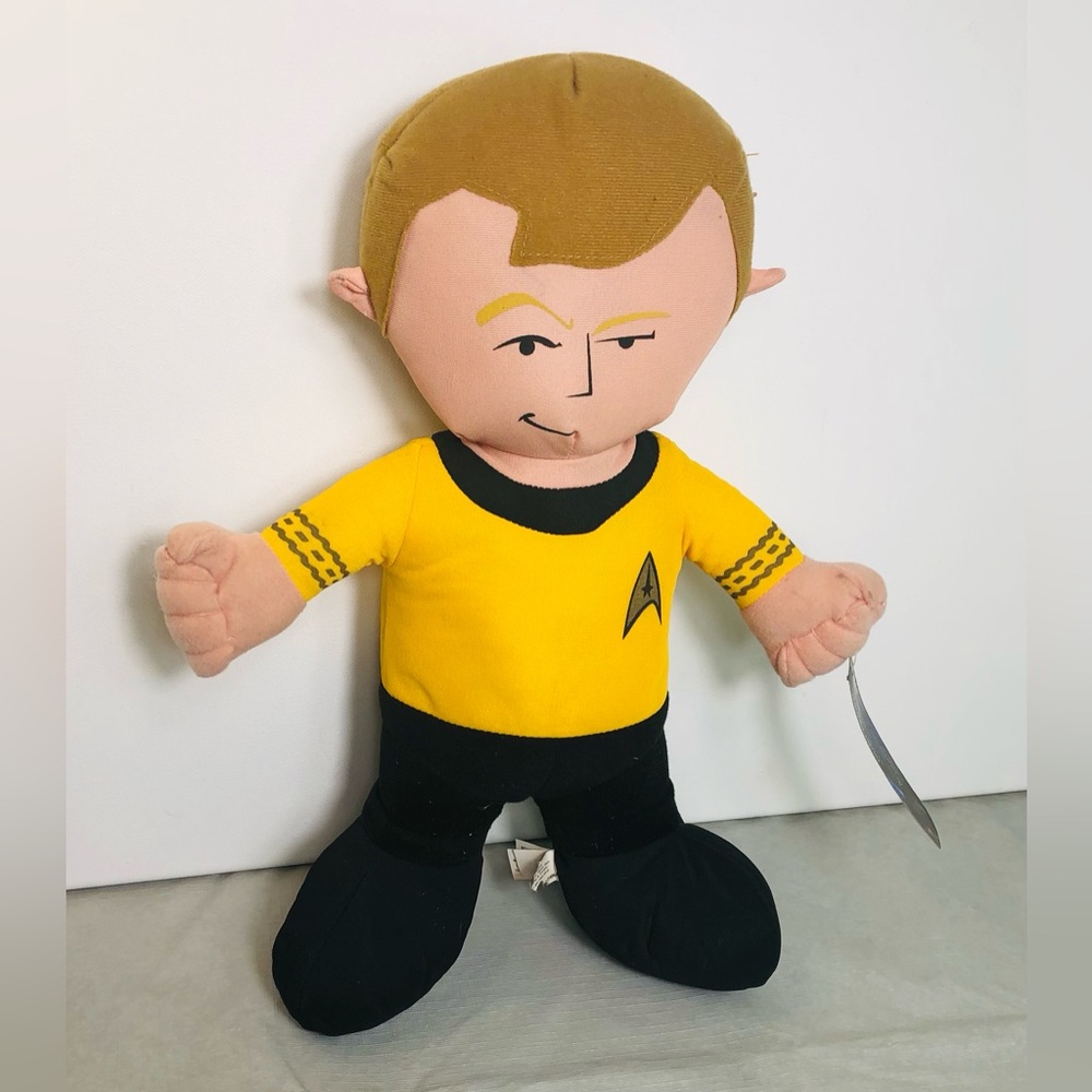 Vtg 2009 STAR TREK CAPTAIN KIRK 15" PLUSH DOLL TOY FACTORY With Tag